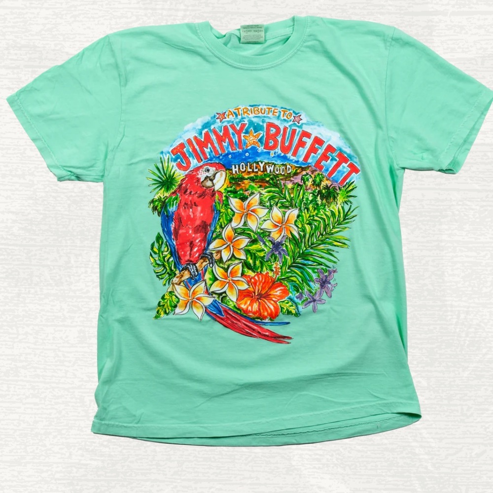 Jimmy Buffett official tribute tshirt Hollywood bowl